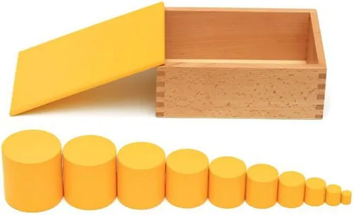 Miniatura 7 de YHZAN Montessori - Cilindros de madera para niños, juguete de madera para niños pequeños, herramientas de desarrollo temprano para niños pequeños