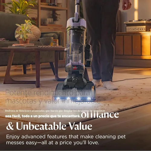 Miniatura 2 de Bissell CleanView Max 4377 - Aspiradora vertical de alérgenos con filtración HEPA, rollo de cepillo sin enredos, herramienta para mascotas