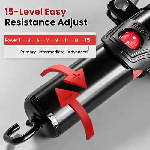 Miniatura 5 de Entrenador de brazo Twister de entrenamiento, equipo de entrenamiento de pecho de potencia hidráulica 3 en 1 con ruedas de rodillo abdominal
