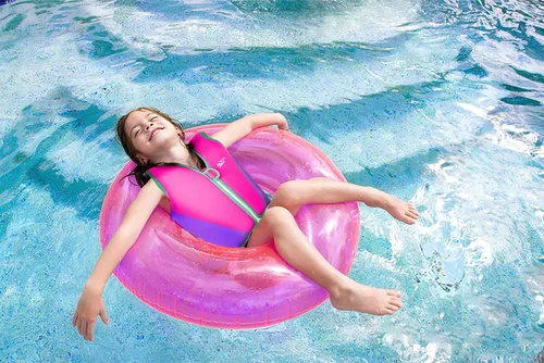 Miniatura 7 de Chaleco de natación para niños pequeños Chalecos flotadores para niños y niñas Chaqueta de natación con flotador Traje de baño con flotabilidad Rosa