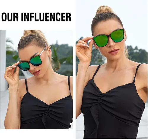 Miniatura 2 de Duco - Lentes de sol redondos vintage para mujeres y hombres con protección UV de moda para la playa