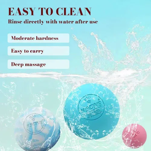 Miniatura 5 de KSONE Bolas de lacrosse de masaje, bolas de masaje para liberación miofacial y terapia de punto de activación, juego de 2 bolas de masaje