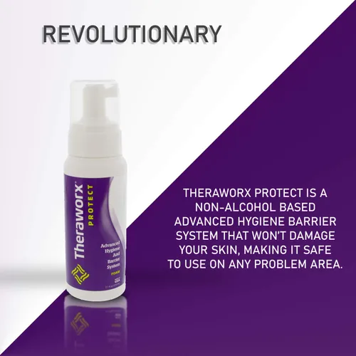 Miniatura 3 de THERAWORX PROTECT Espuma avanzada para sistema de higiene y barrera (3.4 onzas líquidas (paquete de 1))