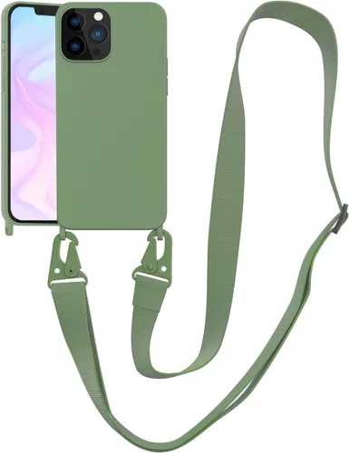 Miniatura 165 de Funda compatible con iPhone 13 con correa, funda cruzada para iPhone con cordón, ajustable, a prueba de golpes, protección contra caídas, funda