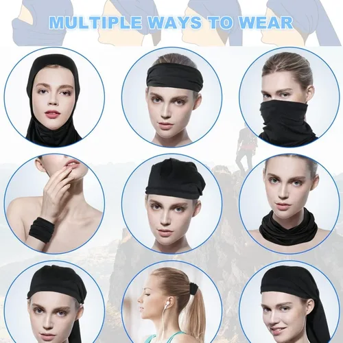 Miniatura 5 de Máscara facial con polaina para el cuello: bufanda Gator Pasamontañas transpirable Cubierta de enfriamiento Máscaras para hombres y mujeres