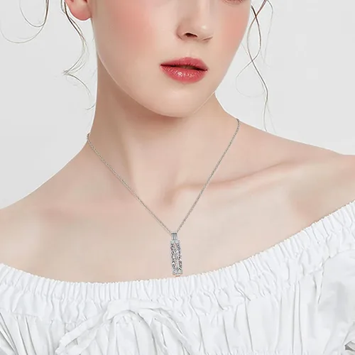 Miniatura 33 de shajwo Joyería de cremación cilíndrica, collar de cenizas de urna del árbol de la vida para mujeres y hombres, vial de cremación de cenizas