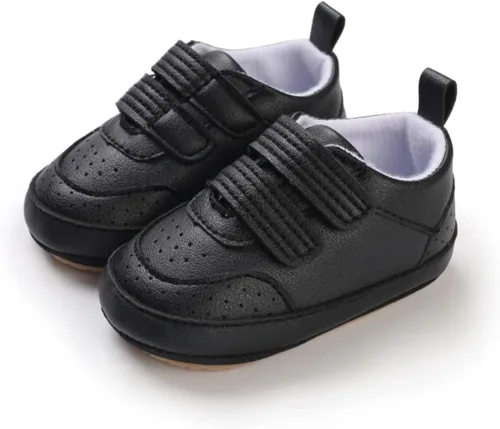 Miniatura 3 de E-FAK tenis para bebés, niñas y niños pequeños, con suela de goma antideslizante, para empezar a caminar
