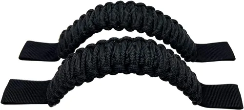 Miniatura 8 de Asas de agarre para reposacabezas de paracaídas para Jeep Wrangler TJ JK JL Land Cruiser FJ Suzuki - 2 piezas negro