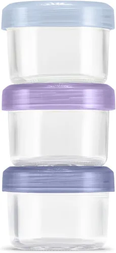 Miniatura 13 de Ello Color Lock 8PC Mixed Glass Food Storage Sets, Leak-Proof Glass Food Storage Containers 2 Copas: Festival