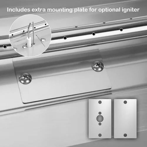 Miniatura 3 de Stanbroil Hoguera de 30 por 6 Pulgadas de Caída, Sartén Lineal y Quemador de Inserción, Hoguera de Acero Inoxidable 304 para Gas Natural y Propano