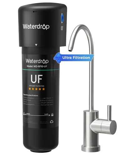 Miniatura 11 de Waterdrop 10UA-UF - Sistema de filtro de agua para debajo del fregadero, 1 año, reduce el plomo, el cloro, el mal sabor y el olor, se conecta