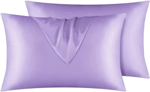 Miniatura 8 de SkinBiome Juego de 2 fundas de almohada de satén Fundas de almohada de seda para cabello y piel Fundas de almohada refrescantes con cierre