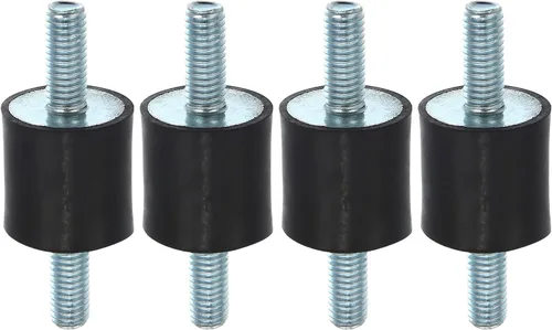 Miniatura 8 de X AUTOHAUX 4 piezas M8 - Amortiguador aislante de goma antivibración para automóvil, 0.984 x 0.787 in, montaje de bobina de goma, soportes