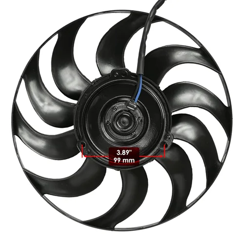 Miniatura 3 de Caltric Ventilador de radiador compatible con Polaris Scrambler 850 2014 2015 2016 2017 2018-2025
