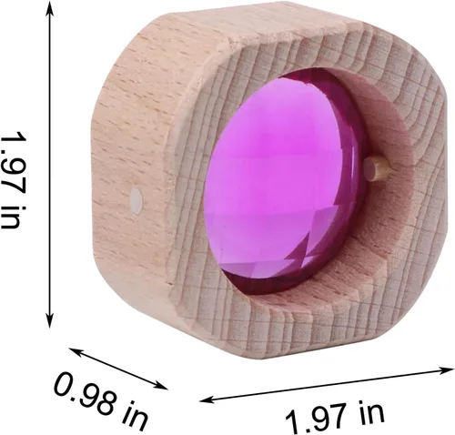 Miniatura 2 de 20 piezas de bloques de gemas de madera, juguetes de apilar, bloques de ventanas acrílicos coloridos, cubos de construcción de cristal acrílico