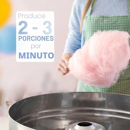 Miniatura 6 de Máquina eléctrica de algodón de azúcar rosa VIVO de 1030W, fabricante comercial de algodón de azúcar, tazón de acero inoxidable de 20 pulgadas