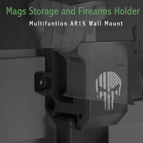 Miniatura 5 de Aoanoko Soporte de Pared para Arma, Estante para Armas con Material PA Absolutamente Fuerte y Sólido y Tratamiento Esmerilado, Sistema