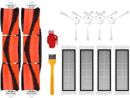 McbeAn Filtro Hepa compatible con Xiaomi Robot Trapeador de aspirador compatible con Mijia 1C 1T Compatible con Dreame F9 Trapeador de tela Cepillo