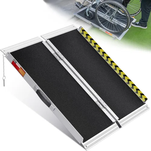 VNN Rampa portátil para silla de ruedas de 3 pies, rampas de aluminio antideslizantes para sillas de ruedas para el hogar, rampas para sillas de