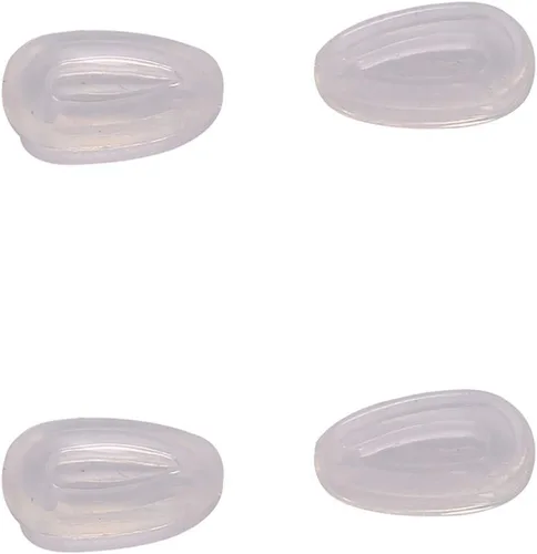 Almohadillas de nariz de silicona de goma transparente tipo push on, brotes para gafas, lentes de sol, marcos de lectura, HNP002 (transparente, 2