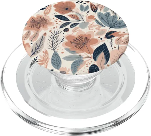 Miniatura 8 de PopSockets con estampado floral neutro y estético, bohemio, color crema