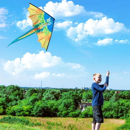 Miniatura 7 de Xida Kites for Kids Ages 4-8, Large Kite for Adults, Easy to Fly Beach Kites with Handle and String,Perfect for Beginners,Beach,and Outdoor Flying