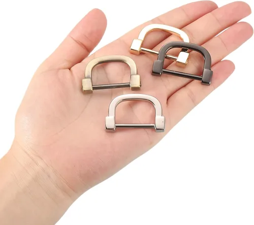 Miniatura 6 de uxcell Anillo en D de herradura en forma de U, hebillas atornilladas