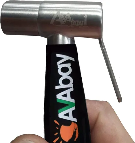 Miniatura 6 de Cabezal rociador de acero inoxidable con agarre térmico - Pulverizador de bidet con acabado cromado cepillado - Shattaf para pañales de tela