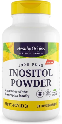 Miniatura 9 de Healthy Origins Inositol en polvo, 2.00 oz - para la salud de la piel, el cabello y las uñas - Suplemento de vitamina B8 en polvo - Parte