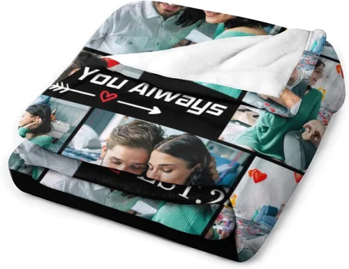 Miniatura 6 de Manta personalizada para adultos, manta de fotos personalizada para parejas, familia, niños, mascotas, regalo para cumpleaños, aniversario, Navidad