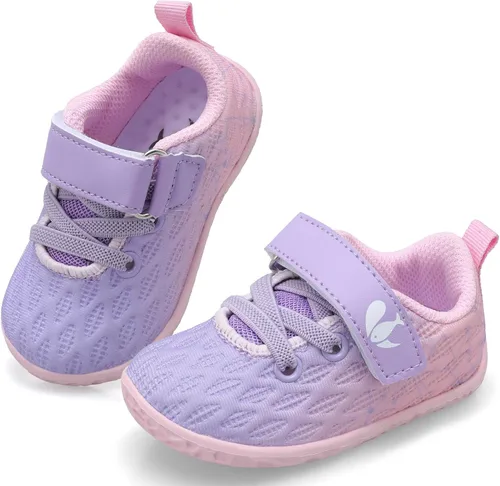 FEETCITY Zapatillas de bebé para niños y niñas, zapatos de primera caminata, zapatos de cuna para recién nacidos, zapatos de meter