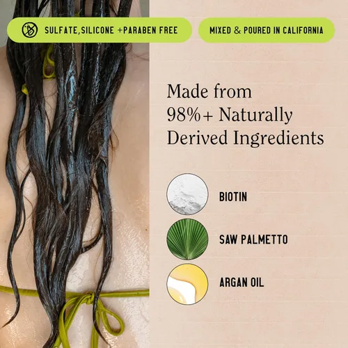 Miniatura 3 de California Naturals Re:GRO Juego de shampoo y acondicionador, contra la caída y apoyo al crecimiento del cabello, para todo tipo de cabello, vegano