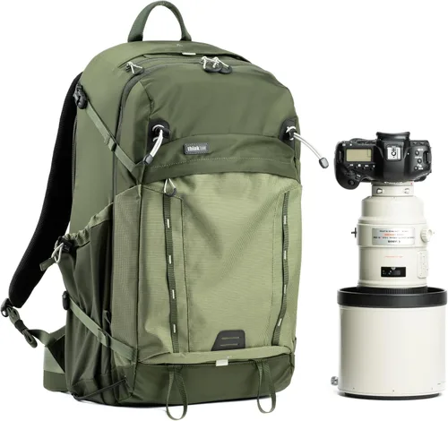 Think Tank BackLight 36L Mochila para cámara de día para DSLR, sin espejo, fotografía y video - Verde Montano Verde Montane
