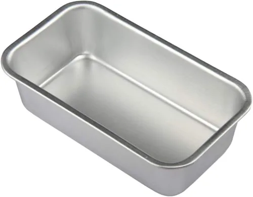 Miniatura 3 de Hemoton Molde de pan antiadherente rectangular de aleación de aluminio, 4 piezas, moldes para pan, tostadas, brownie, herramientas para hornear