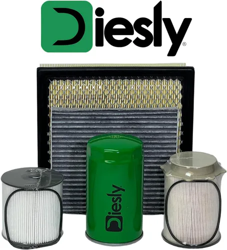 Diesly Filtros de combustible Cummins Pro 6.7L | Garantía de inyector de por vida | Filtro de aceite | Filtro de aire | Filtro de aire de cabina |