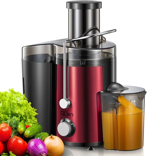 Miniatura 18 de Máquina exprimidora, extractor centrífugo de 800 W con boca ancha de 3 pulgadas, canal de alimentación para frutas y verduras, fácil de limpiar