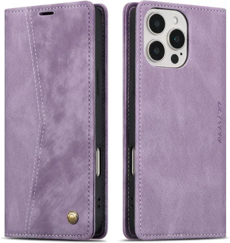 Miniatura 116 de QLTYPRI Para iPhone Air Case Wallet Con Tarjetero, Vintage PU Cuero Kickstand Cierre Magnético A Prueba De Golpes Folio Libro Funda Para IPhone 17