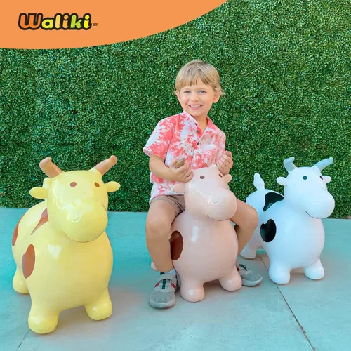 Miniatura 3 de WALIKI Tolva de caballo hinchable Benny The Jumping Bull Pony inflable para niños pequeños