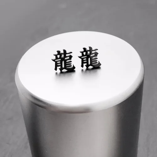 Miniatura 5 de Aretes de dragón kanji, aretes japoneses del zodiaco chino de acero inoxidable con diseño de dragón negro para hombres y mujeres