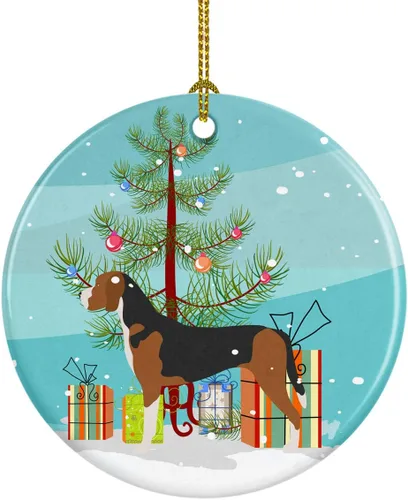 Miniatura 37 de Caroline's Treasures American Toy Fox Terrier - Adorno de cerámica de Navidad para colgar en el árbol de Navidad, decoración para el hogar, Navidad