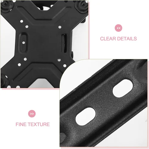 Miniatura 2 de Hemobllo Soporte telescópico de montaje en pared para televisores, pantallas grandes, giratorio, retráctil, de acero laminado en frío, soporte