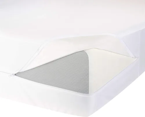Miniatura 5 de Amazon Basics - Protector de colchón y base de colchón, impermeable, con cierre de cremallera, de 12 a 18 pulgadas de profundidad, tamaño Queen