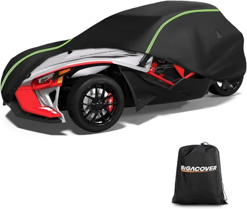 Miniatura 21 de Funda completa para Spyder F3 compatible con Can-Am Spyder F3T Tour y Limited 300D Oxford Protector de tela contra el polvo, la nieve, la lluvia