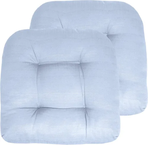 Miniatura 60 de Sweet Home Collection - Cojines para silla de patio al aire libre, cojines prémium con relleno grueso y cómodo de fibra, con tul, 19 x 19 pulgadas