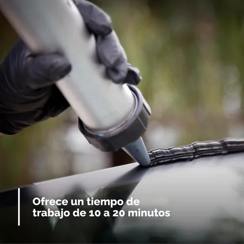 Miniatura 6 de 3M 08609 - Adhesivo de uretano para parabrisas Window-Weld súper rápido, sellador de vidrio automotriz de alta resistencia y curado rápido de una