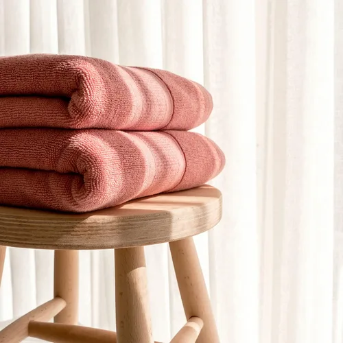Luzia Toallas de baño (juego de 2) – 100% algodón turco, calidad premium, ultra absorbentes y súper suaves (coral)