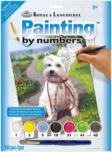 Miniatura 11 de Royal & Langnickel Pintura por números Junior Pequeño Kit de actividades artísticas, cachorro salchicha (PJS51)