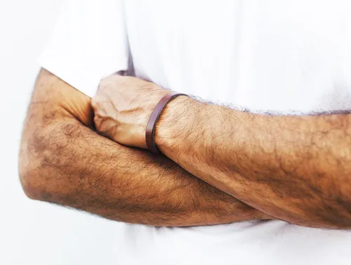 Miniatura 6 de Men's Leather Bracelet Personalized - Hidden Message Wristband - Customizable Anniversary Gift for Husband -Sentimental Present for Boyfriend