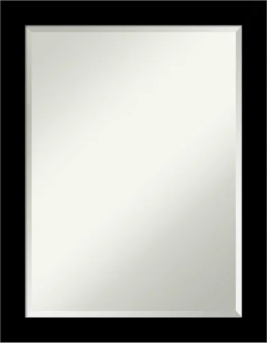 Miniatura 16 de Amanti Art Espejo de pared negro de 24 x 20 pulgadas, espejo de baño rectangular negro cepillado para decoración de pared de sala de estar, marco
