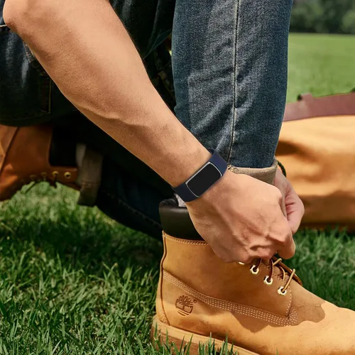 Miniatura 5 de Paquete de 3 bandas deportivas compatibles con Fitbit Charge 6/5, correas clásicas de repuesto suaves para Fitbit Charge 6/5 Advanced Fitness &